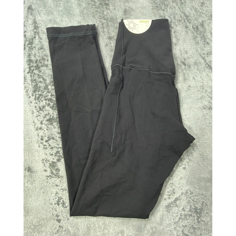 NEW Aerie Offline Leggings Womens Small Black High Rise Workout Yoga Activewear